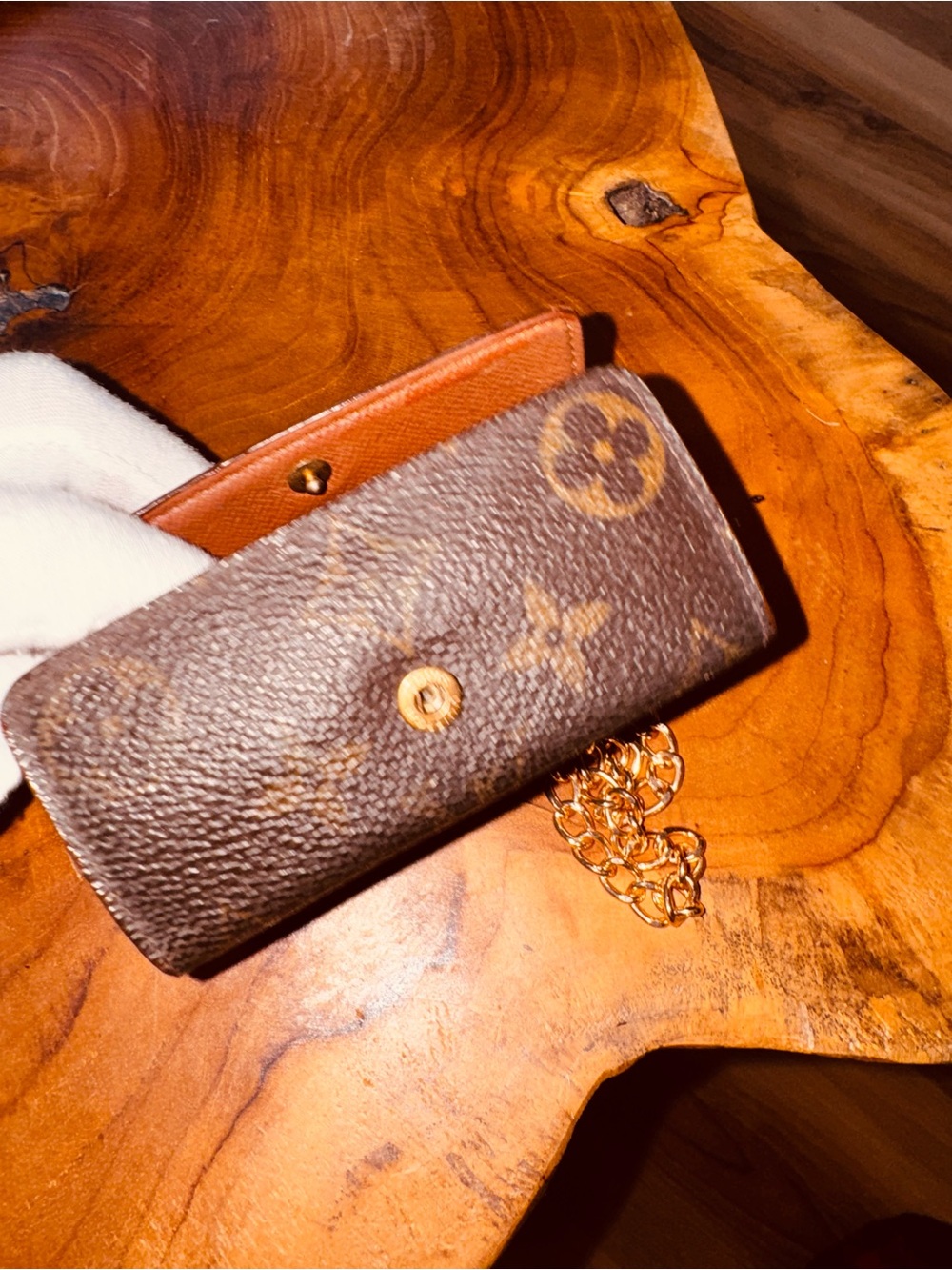 Louis Vuitton vintage monogram key case card holder necklace converted - Picture 12 of 15